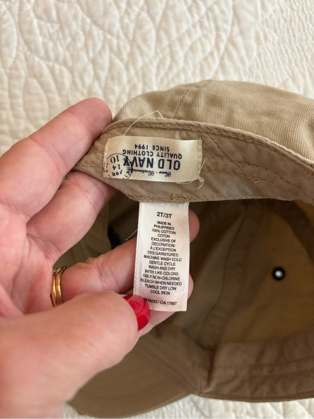 Vintage Old Navy kids Khaki Logo Cap